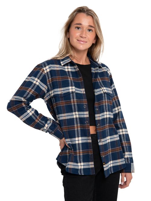 CAMISA M/L MUJER FLANNEL L/S SHIRT