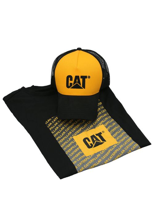 PACK POLERA/GORRO UNISEX CAT REPEAT GRAPHIC T