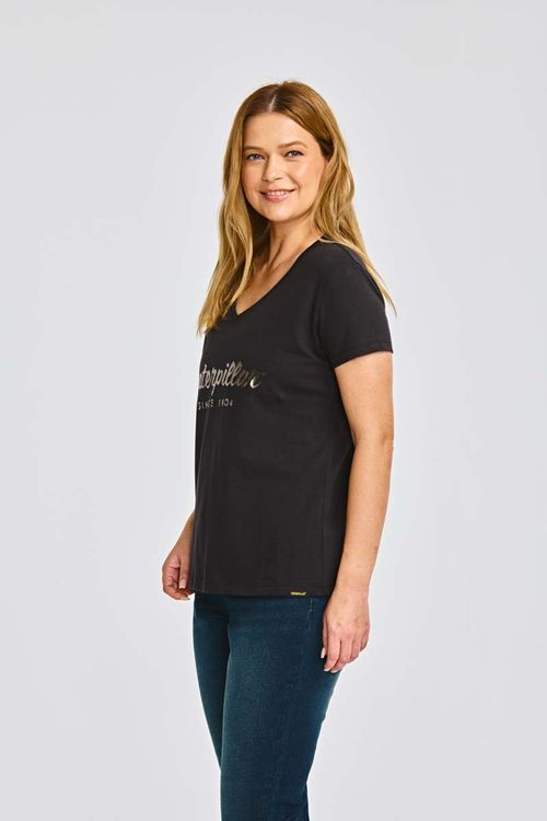 REMERA MUJER CATERPILLAR SCRIPT V