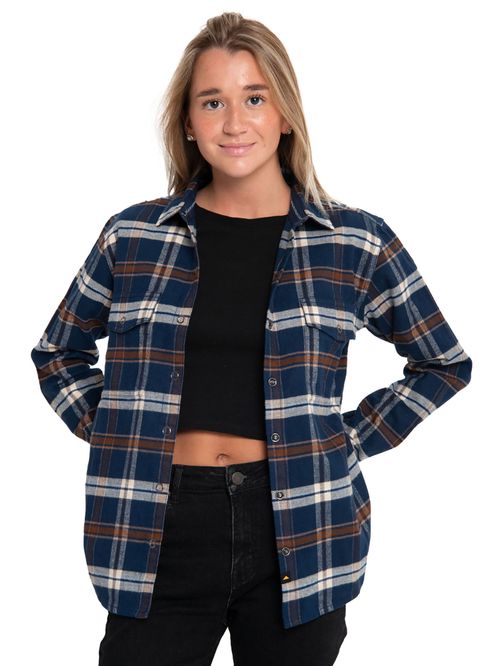 CAMISA M/L MUJER FLANNEL L/S SHIRT