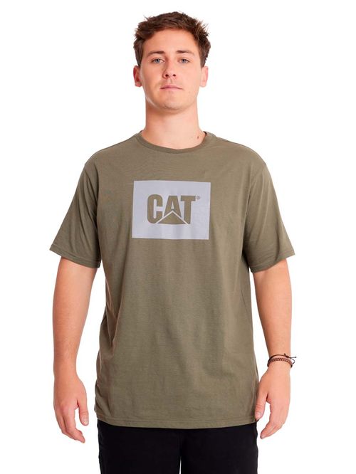 REMERA HOMBRE REFLECTIVE CAT LOGO