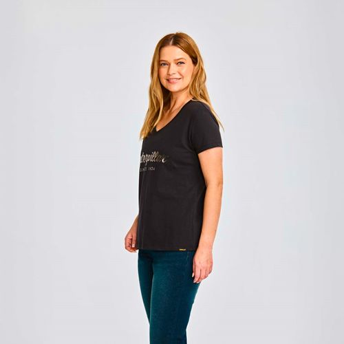 REMERA MUJER CATERPILLAR SCRIPT V