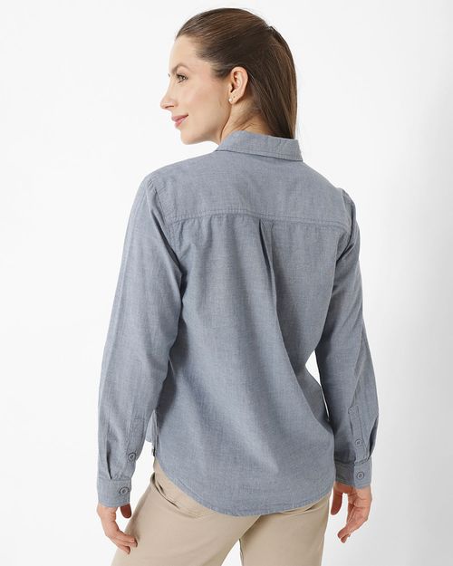 CAMISA M/L MUJER CHAMBRAY RELAXED L/S