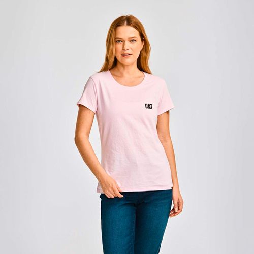 REMERA MUJER CAT LOGO TEE
