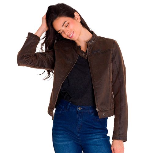 CHAQUETA MUJER W WAXED MOTO JACKET