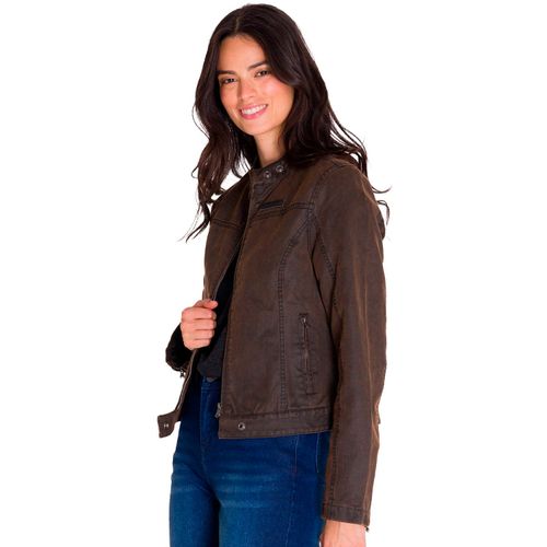 CHAQUETA MUJER W WAXED MOTO JACKET