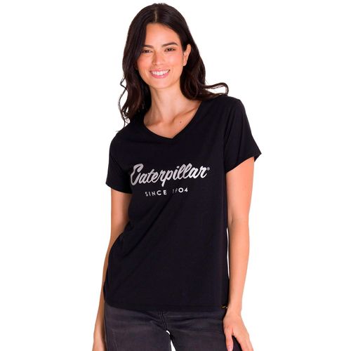 REMERA MUJER CATERPILLAR METALLIC