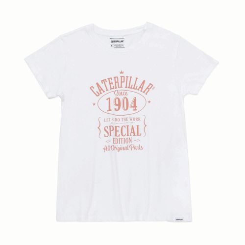 REMERA MUJER CATERPILLAR 1904 GRA