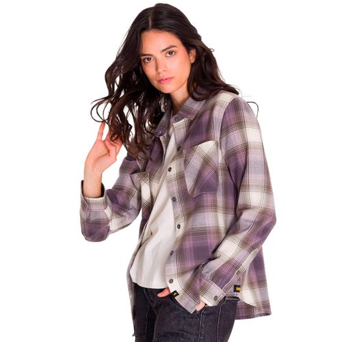 REMERA M/L MUJER FLANNEL RELAXED L/S