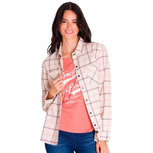REMERA M/L MUJER FLANNEL RELAXED L/S