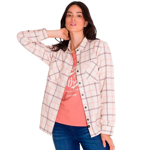 REMERA M/L MUJER FLANNEL RELAXED L/S