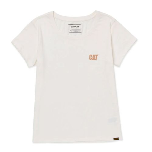 REMERA MUJER CAT LOGO TEE