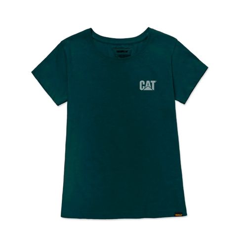 REMERA MUJER CAT LOGO TEE