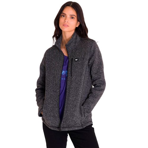 Polar para MUJER W SWEATER FLEECE FUL PITCH BLACK HEATHER