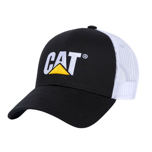 GORRO UNISEX RAISED LOGO CAP BLACK-WHITE