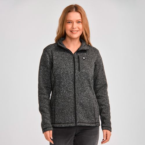 Polar para MUJER W SWEATER FLEECE FUL CHARCOAL HEATHER