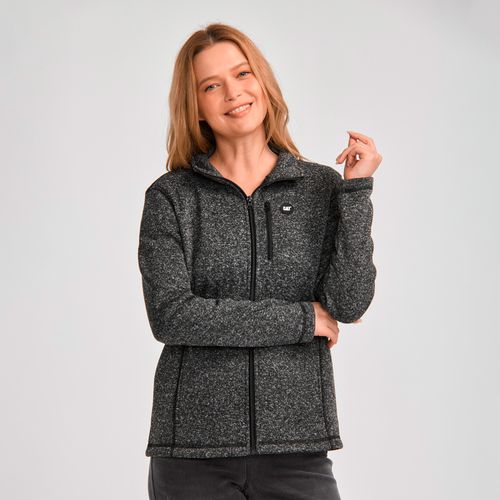 Polar para MUJER W SWEATER FLEECE FUL CHARCOAL HEATHER