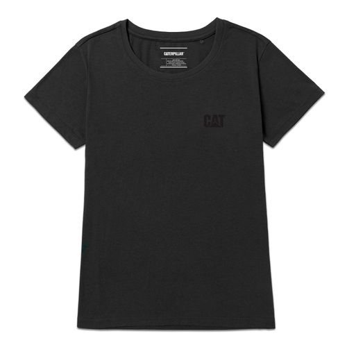 Remera para MUJER CAT LOGO TEE PITCH BLACK-BLACK