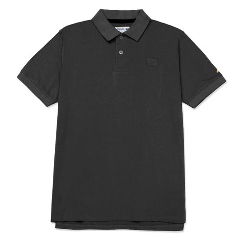 Remera para HOMBRE CAT LOGO JERSEY POLO (121) PITCH BLACK