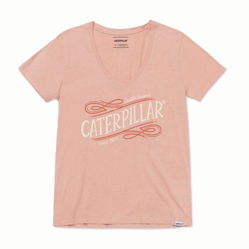 Remera para MUJER CATERPILLAR SCRIPT G PAPAYA PUNCH
