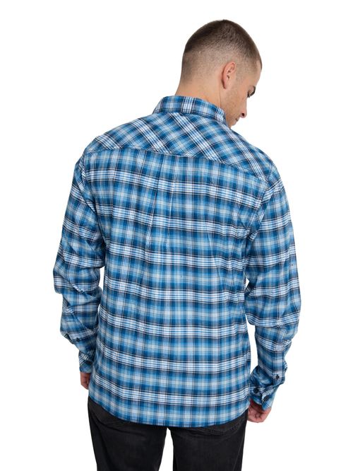 CAMISA M/L para HOMBRE PLAID L/S WORK SHIRT DETROIT BLUE-MEMPHIS