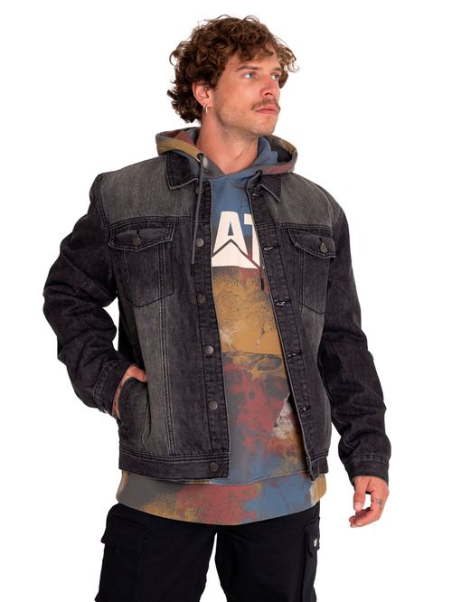 Chaqueta para HOMBRE FLANNEL LINED DENIM ASPHALT STONE