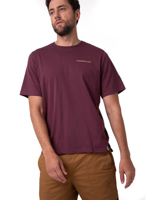 Remera para HOMBRE HERITAGE GRAPHIC TEE PLUM WINE