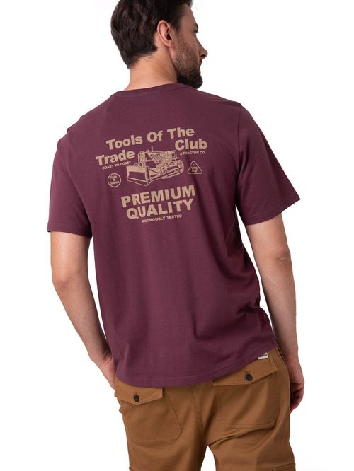Remera para HOMBRE HERITAGE GRAPHIC TEE PLUM WINE