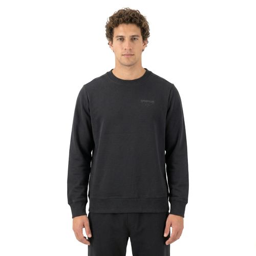 BUZO para HOMBRE FRENCH TERRY CW NECK (121) PITCH BLACK