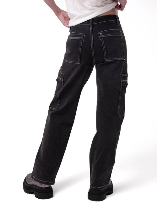 JEANS para MUJER DENIM RELAXED CARGO ASPHALT